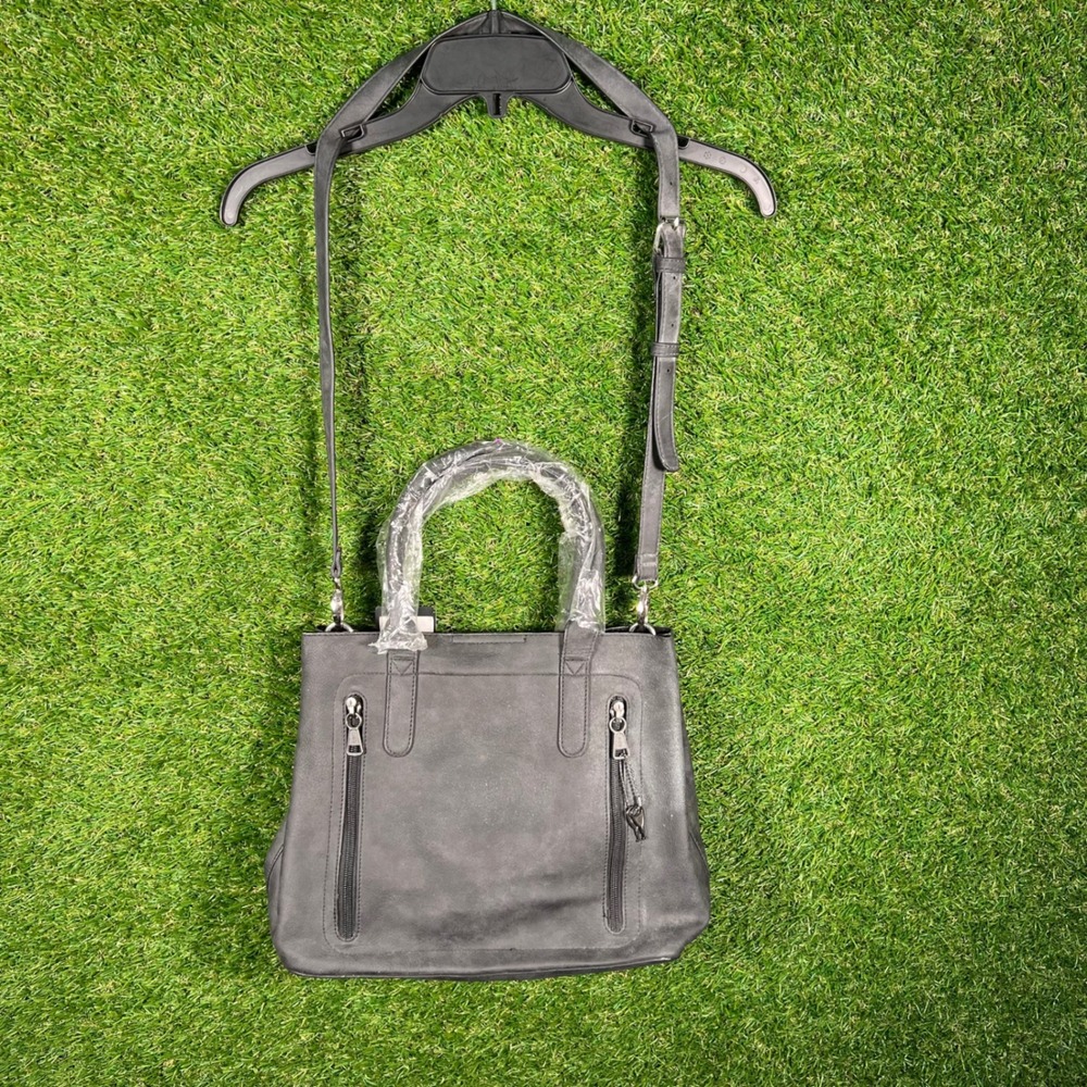 Browning Concealed Carry Tote Crossbody Bag Charcoal Gray Faux Leather 3550